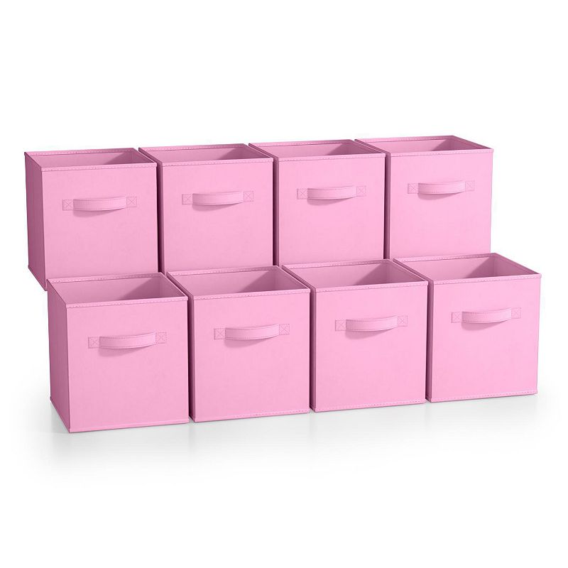 Sorbus 8-Pack 11-in. Foldable Storage Cubes, Pastel Pink