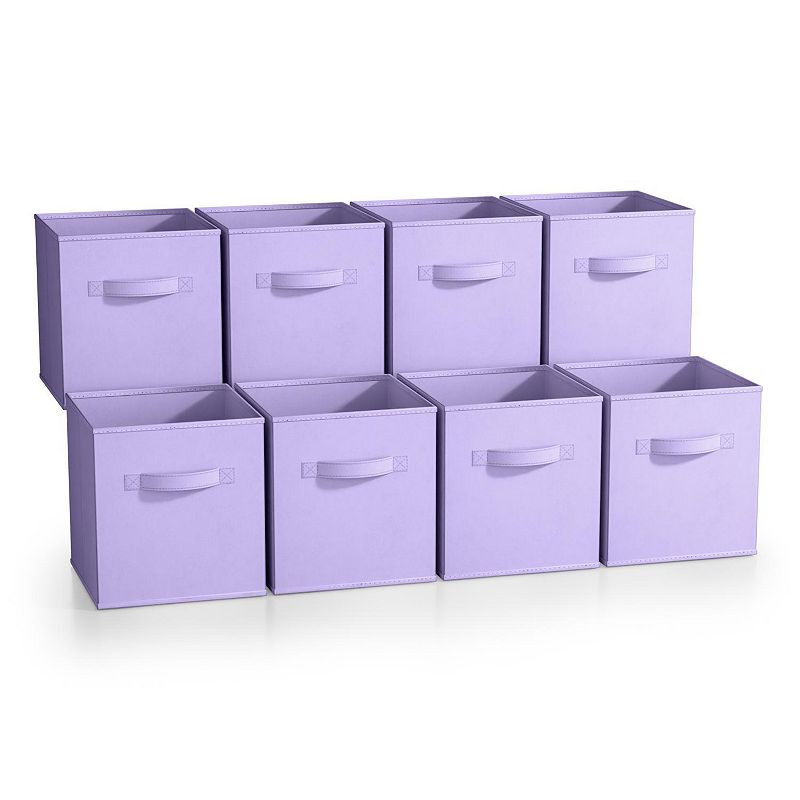 Sorbus 8-Pack 11-in. Foldable Storage Cubes, Pastel Purple