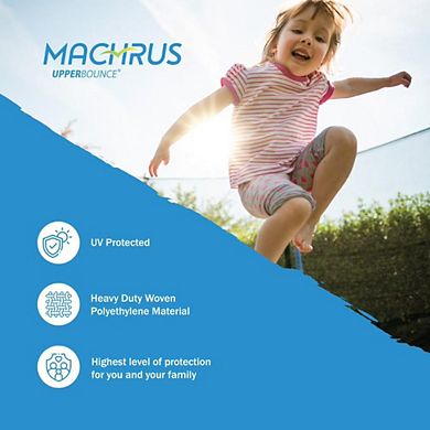 Machrus Upper Bounce Trampoline Net,fits 14' Frame, Using 8 Straight Poles-installs Outside Of Frame