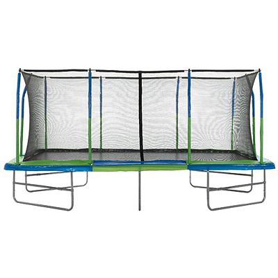 Machrus Upper Bounce 10 X 17 Gymnastics Style Rectangular Trampoline With Top ring Enclosure