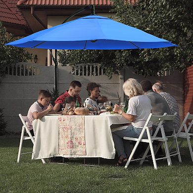 Pure Garden 10-ft. Overhanging Patio Umbrella