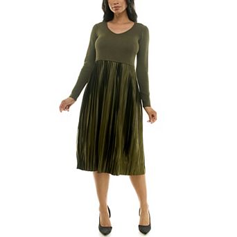 Women's Nina Leonard Lurex Knit Dress