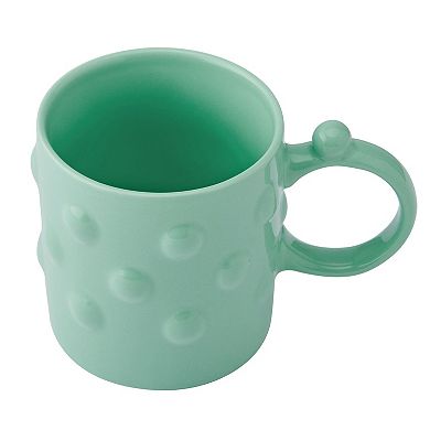 Mint Beaded Embossed Mug