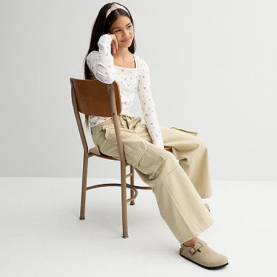 Girls 7-16 Gogo Star Faux Barrel Cargo Pants
