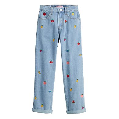 Girls 7-16 Gogo Star All Over Fruit Embroidered Jeans
