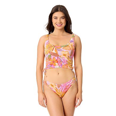 Juniors' Hurley Tropic Jewel Printed Rib Bikini Swim Bottoms