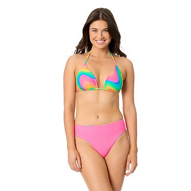Juniors' Hurley Rainbow Wave Reversible Triangle Bikini Swim Top
