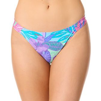 Juniors' Hurley Tropic Jewel Cheeky Tab Side Swim Bottoms
