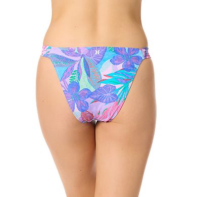 Juniors' Hurley Tropic Jewel Cheeky Tab Side Swim Bottoms