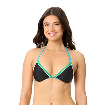 Juniors' Hurley Beach Block Triangle Bikini Swim Top