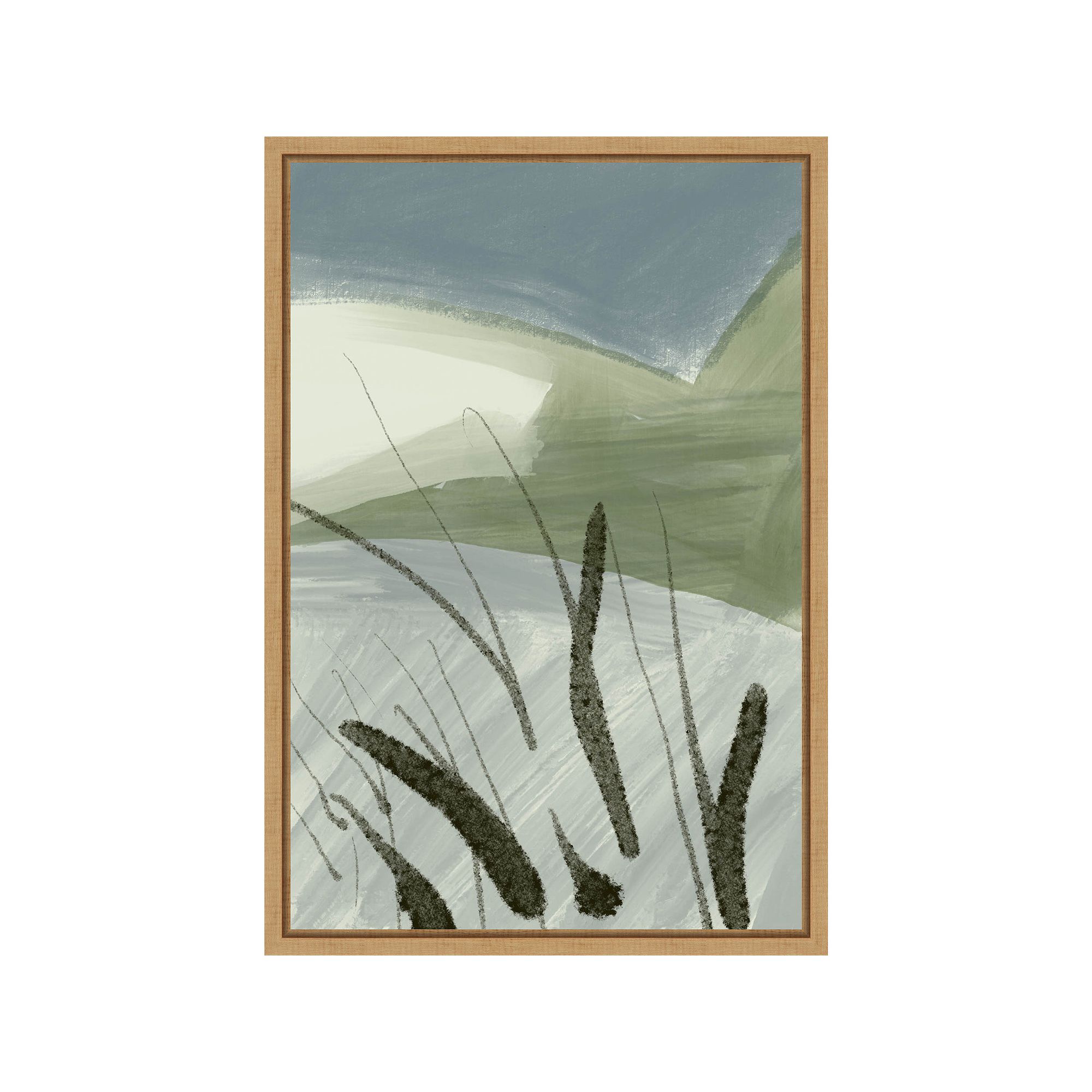Amanti Art Abstract Landscape by Nilesh Kulkarni Canvas Wall Art, Brown
