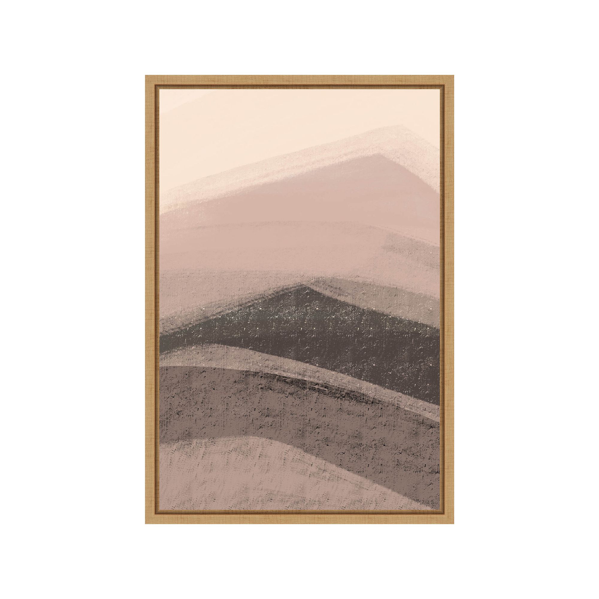 Amanti Art Abstract Mountains by Nilesh Kulkarni Canvas Wall Art, Brown
