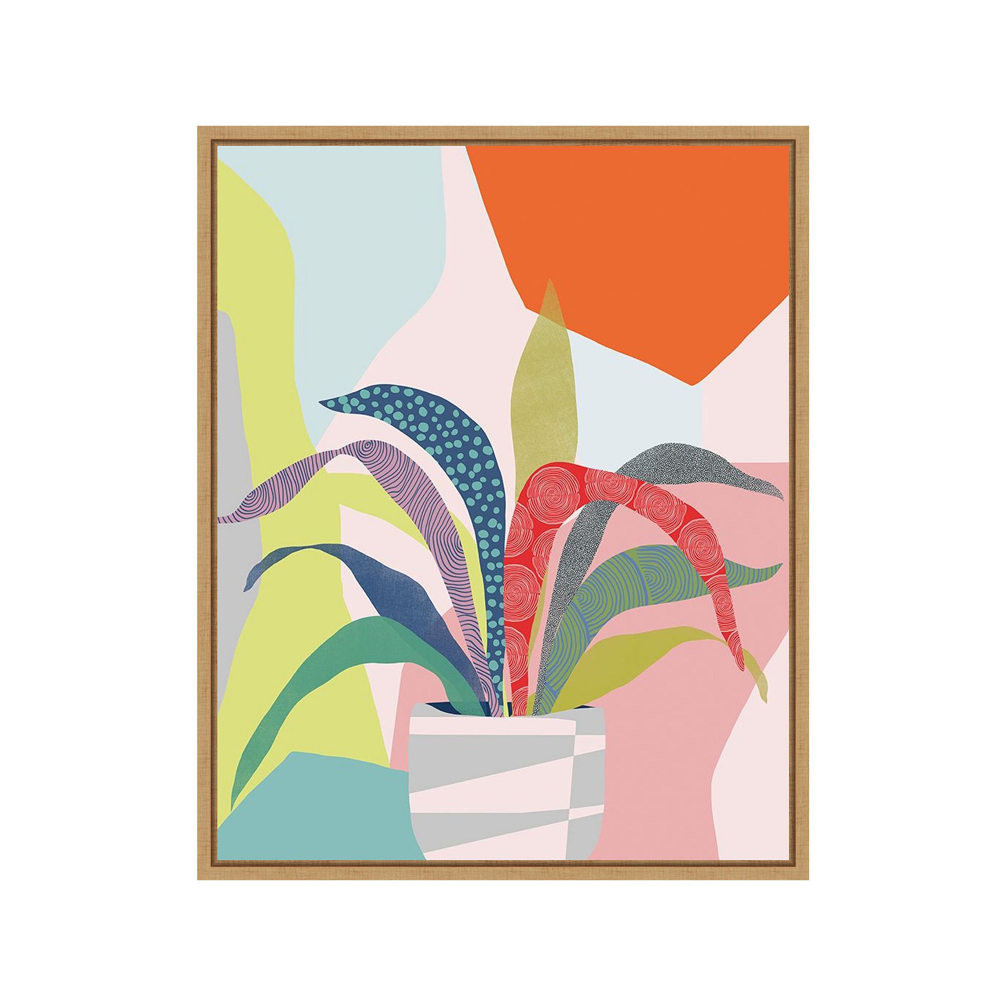 Amanti Art Clown Plant by Ioana Horvat Canvas Wall Art, Brown
