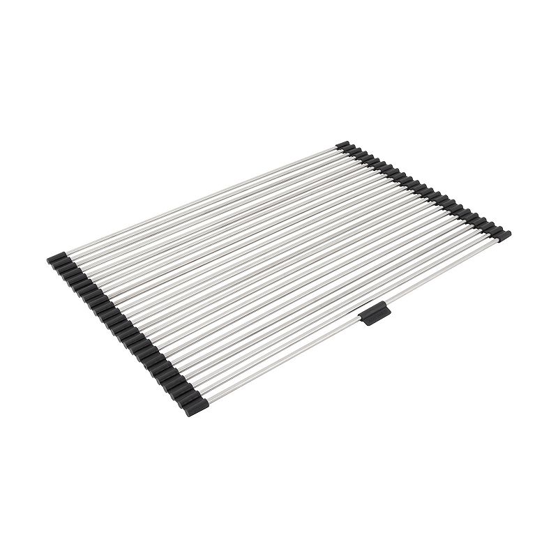 Farberware® Stainless Steel Large Rolling Drying Rack, Black