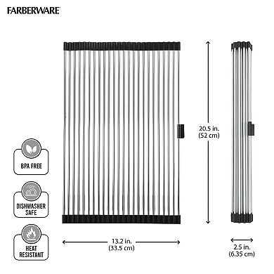 Farberware® Stainless Steel Large Rolling Drying Rack