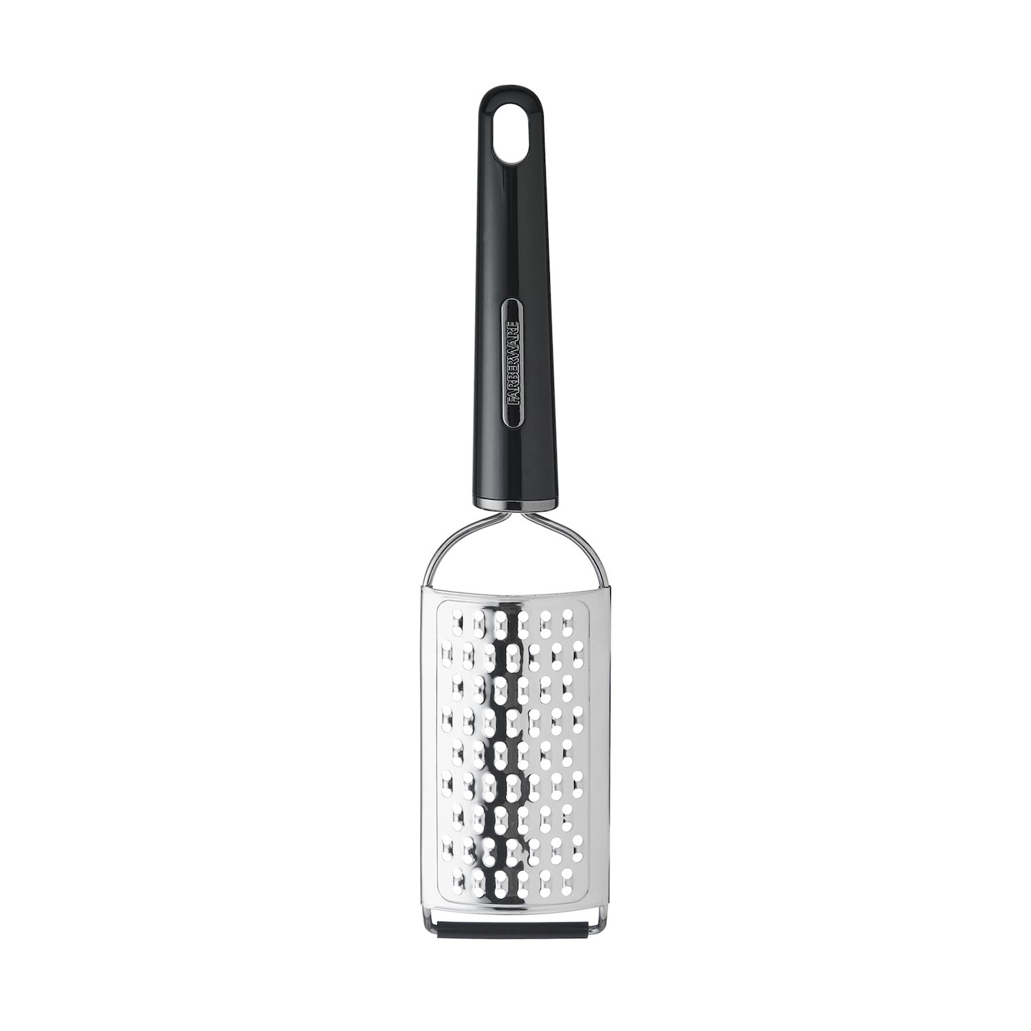 Farberware 6 in. Black & Silver Plastic & Stainless Steel Zester Grater