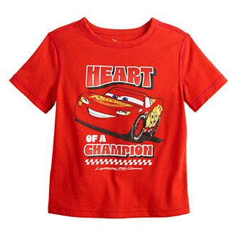 Disney / Pixar's Cars Toddler Boy & Boys 4-12 Adaptive Lightning McQueen Heart of a Champion Graphic Tee by Jumping Beans®