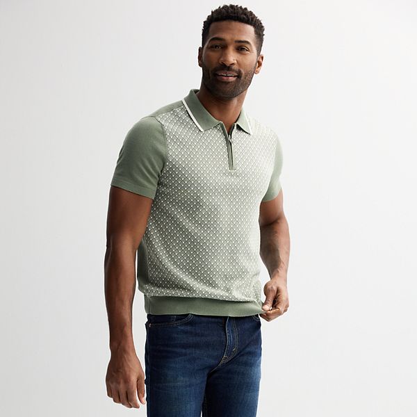 Men's Plus Size Geometric Pattern Knitted Pullover