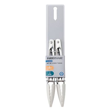 Farberware® Classic 2 pc Stainless Steel Mini Tongs Set