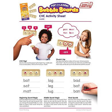 Junior Learning Pop & Learn: CVC Bubble Board