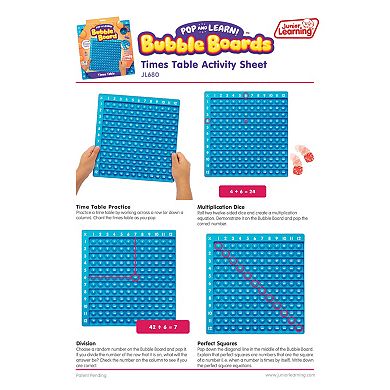 Junior Learning Pop & Learn: Times Table Bubble Board