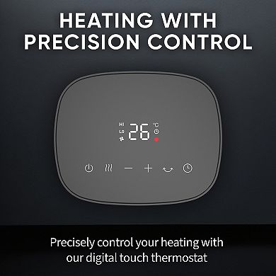 EVO CDH500 Oscillating Ceramic Heater with Digital Display
