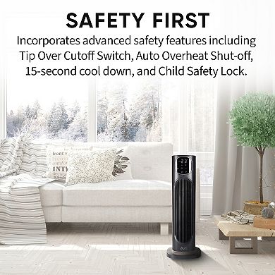 EVO HLCTH750 Digital Tower Ceramic Heater with Remote Control