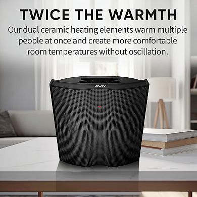 EVO HLTCH610 Twin Ceramic Heat Logic Heater 5 Temperature Settings