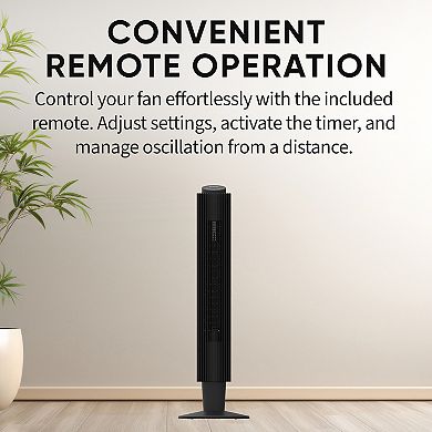 EVO 42-in. Wi-Fi Electronic Digital Tower Fan with Remote Control