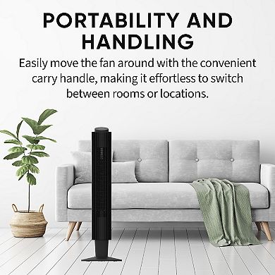 EVO 42-in. Wi-Fi Electronic Digital Tower Fan with Remote Control