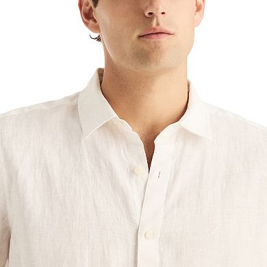 Men's Nautica Linen Short-Sleeve Shirt