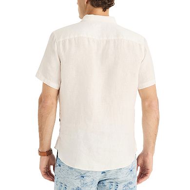 Men's Nautica Linen Short-Sleeve Shirt
