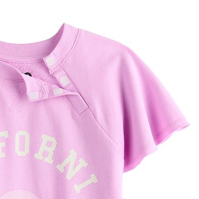 Girls 6-16 SO® Adaptive Flutter Sleeve Sweatshirt