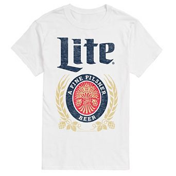 Big & Tall Miller Lite Vintage Crest Graphic Tee