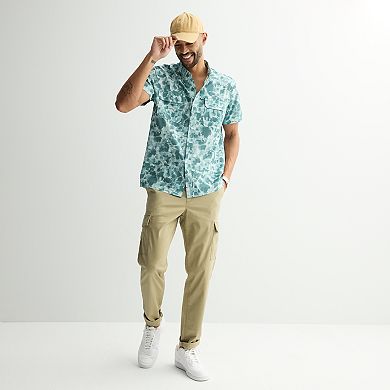 Men's Sonoma Goods For Life® Outdoor Short Sleeve Button-Down Shirt