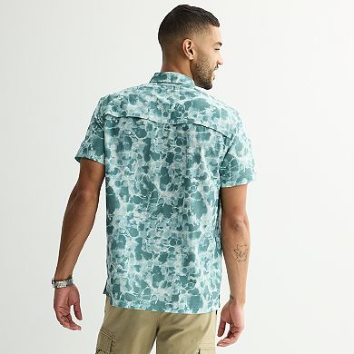 Men's Sonoma Goods For Life® Outdoor Short Sleeve Button-Down Shirt