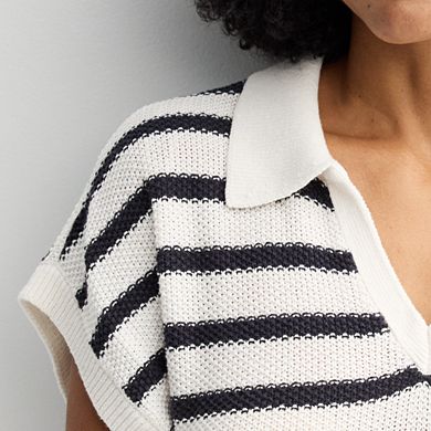 Petite Sonoma Goods For Life® Collared Sweater Dress