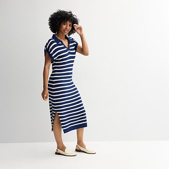 Petite Sonoma Goods For Life® Collared Sweater Dress