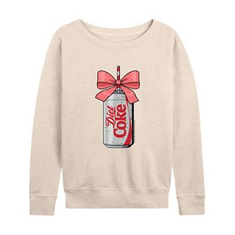 Women's Diet Coke Can Bow French Terry Long Sleeve Tee