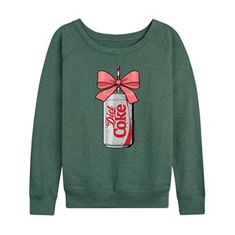 Women's Diet Coke Can Bow French Terry Long Sleeve Tee