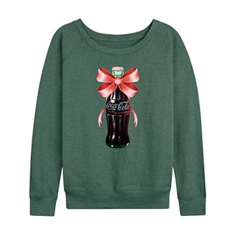 Women's Coca-Cola Bottle Bow French Terry Long Sleeve Tee