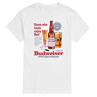 Big & Tall Budweiser Enjoy Bud Vintage Graphic Tee