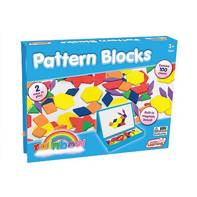 Junior Learning Rainbow Pattern Blocks Magnetic Activities Learning Set