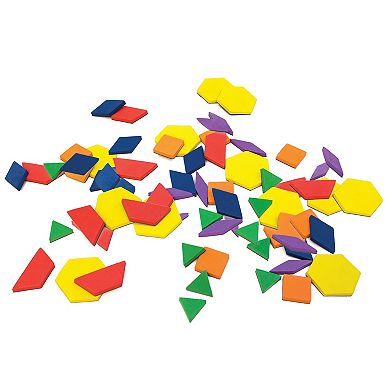 Junior Learning Rainbow Pattern Blocks Magnetic Activities Learning Set