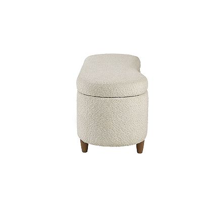 INK+IVY Bailey Boucle Flip Top Storage Bench