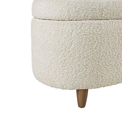 INK+IVY Bailey Boucle Flip Top Storage Bench