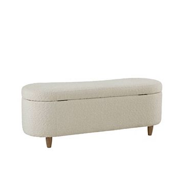 INK+IVY Bailey Boucle Flip Top Storage Bench
