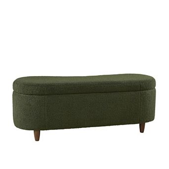 INK+IVY Bailey Boucle Flip Top Storage Bench