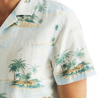 Men's Nautica Printed Short-Sleeve Camp Shirt