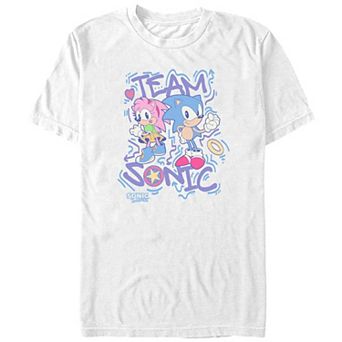 Men's Sonic The Hedgehog Team Sonic 90s Style Graphic Tee
